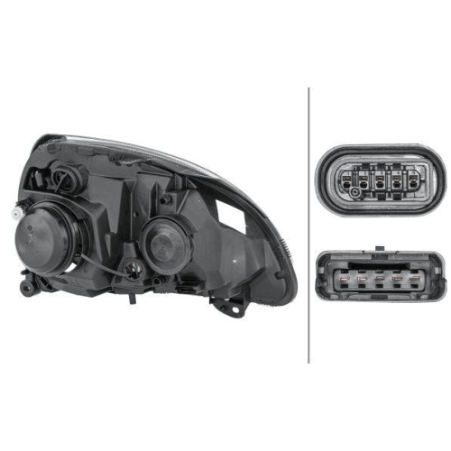 Hauptscheinwerfer Hella 1DL 008 461-791 f&uuml;r Renault Links