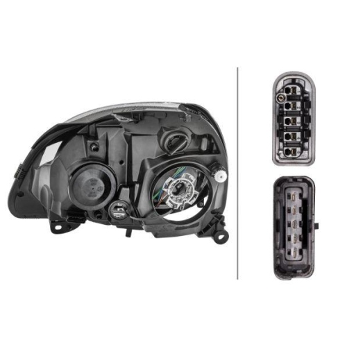 Hauptscheinwerfer Hella 1DL 008 461-801 f&uuml;r Renault Rechts