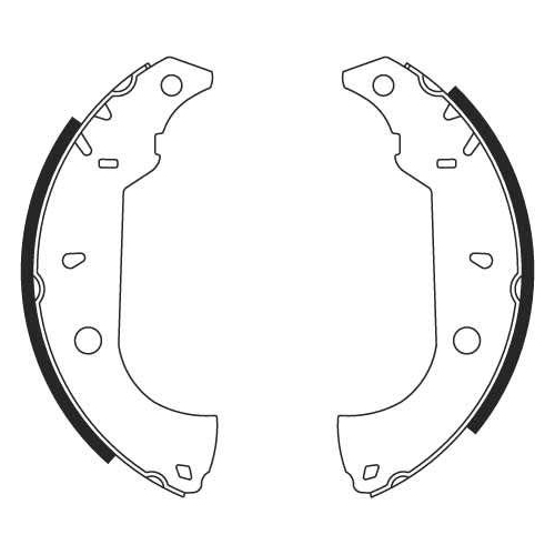 Bremsbackensatz Trw GS8614 f&uuml;r Alfa Romeo Fiat Hinterachse