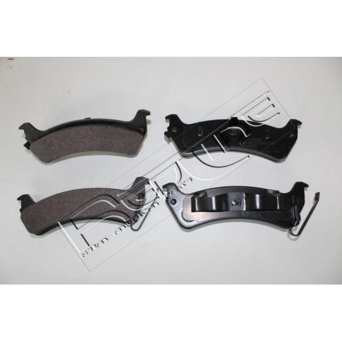 Bremsbelagsatz Scheibenbremse Red-line 27JE000 f&uuml;r Chrysler Jeep Hinterachse