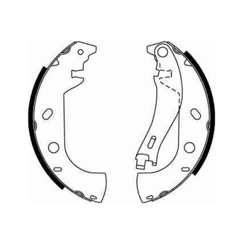 Bremsbackensatz Trw GS8653 f&uuml;r Fiat Hinterachse