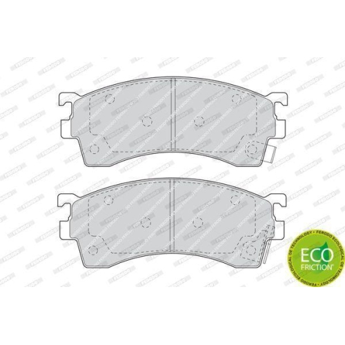 Bremsbelagsatz Scheibenbremse Ferodo FDB950 Premier Eco Friction f&uuml;r Ford Mazda