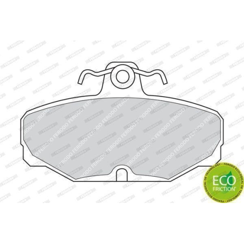 Bremsbelagsatz Scheibenbremse Ferodo FDB398 Premier Eco Friction f&uuml;r Ford AC Tvr