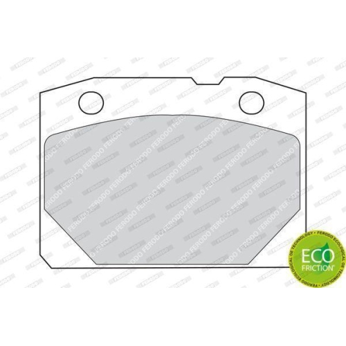 Bremsbelagsatz Scheibenbremse Ferodo FDB96 Premier Eco Friction f&uuml;r Fiat Lada