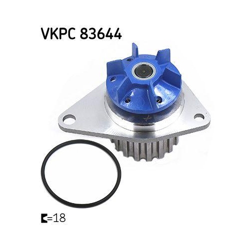 Wasserpumpe Motork&uuml;hlung Skf VKPC 83644 Aquamax f&uuml;r Citro&euml;n Fiat Peugeot