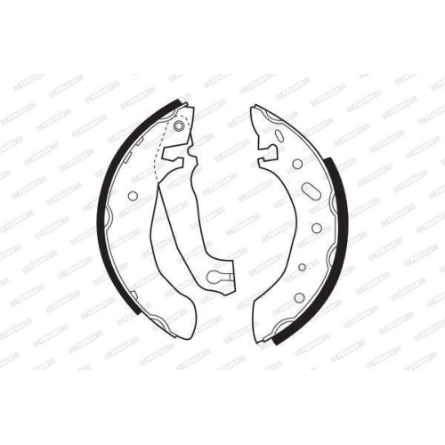 Bremsbackensatz Ferodo FSB297 Premier für Ford Rover Hinterachse