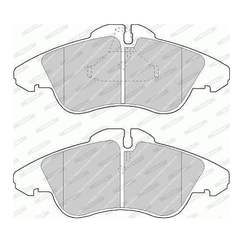 Brake Pad Set Disc Brake Ferodo FVR1038 Premier Eco Friction for Mercedes Benz