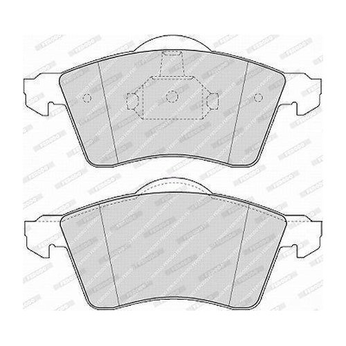 Bremsbelagsatz Scheibenbremse Ferodo FVR1163 Premier Eco Friction für VW