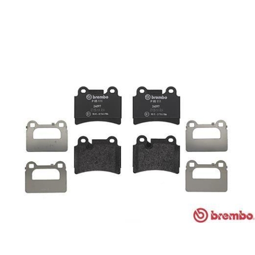 Bremsbelagsatz Scheibenbremse Brembo P85111 Prime Line f&uuml;r Audi Seat Skoda VW