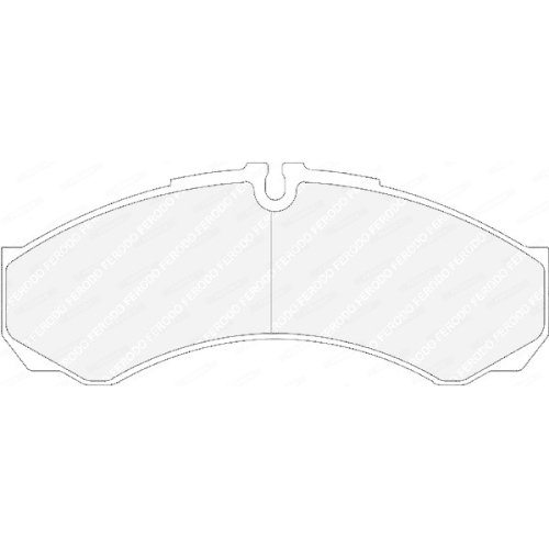 Bremsbelagsatz Scheibenbremse Ferodo FVR1315 Premier Eco Friction f&uuml;r Iveco