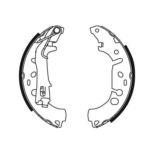 Bremsbackensatz Trw GS8719 f&uuml;r Vauxhall Citro&euml;n Fiat Opel Peugeot Hinterachse