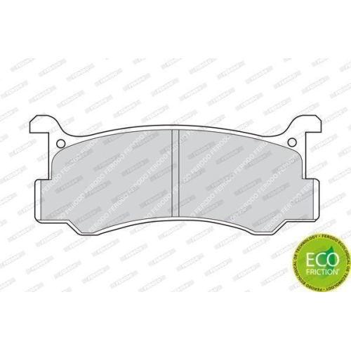 Bremsbelagsatz Scheibenbremse Ferodo FDB482 Premier Eco Friction f&uuml;r Daihatsu