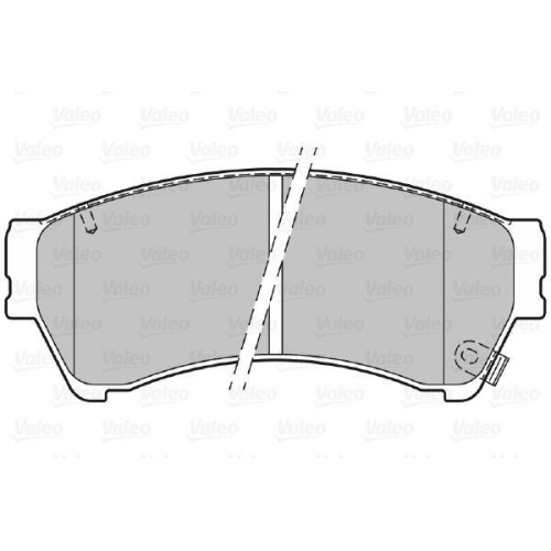 Bremsbelagsatz Scheibenbremse Valeo 301071 First f&uuml;r Mazda Vorderachse