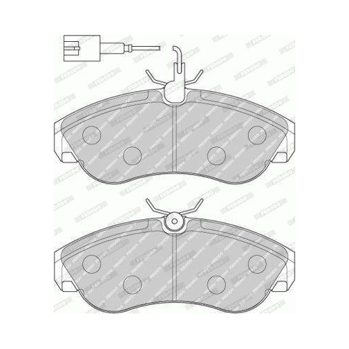Bremsbelagsatz Scheibenbremse Ferodo FVR1397 Premier Eco Friction f&uuml;r Fiat