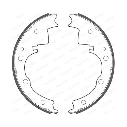 Bremsbackensatz Ferodo FSB391 Premier f&uuml;r Alfa Romeo Fiat Iveco Hinterachse