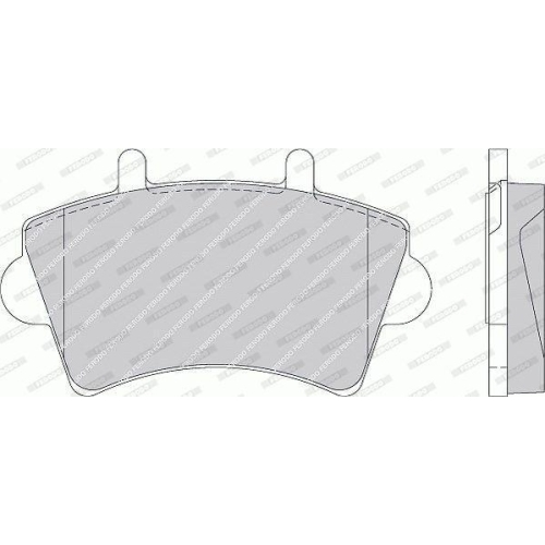 Bremsbelagsatz Scheibenbremse Ferodo FVR1452 Premier Eco Friction f&uuml;r Nissan