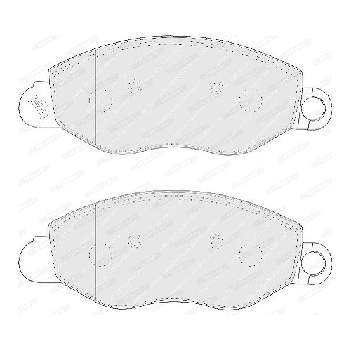 Brake Pad Set Disc Brake Ferodo FVR1461 Premier Eco Friction for Ford Front Axle