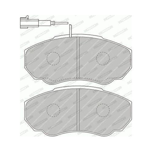 Bremsbelagsatz Scheibenbremse Ferodo FVR1478 Premier Eco Friction f&uuml;r Citro&euml;n