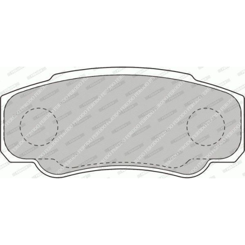 Bremsbelagsatz Scheibenbremse Ferodo FVR1480 Premier Eco Friction f&uuml;r Citro&euml;n