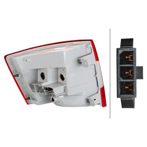 Heckleuchte Hella 9EL 354 848-021 f&uuml;r Skoda VW Rechts