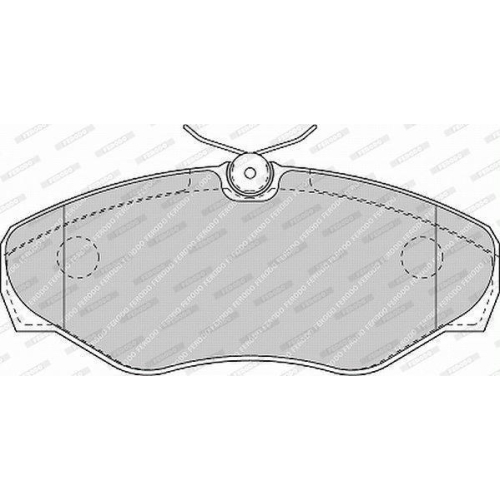 Bremsbelagsatz Scheibenbremse Ferodo FVR1515 Premier Eco Friction für Nissan