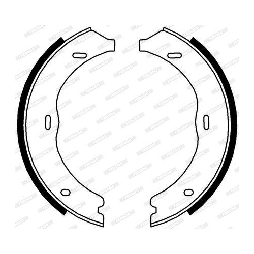 Bremsbackensatz Feststellbremse Ferodo FSB4003 Premier f&uuml;r Mercedes Benz