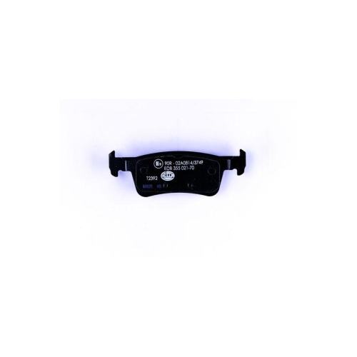 Bremsbelagsatz Scheibenbremse Hella 8DB 355 021-701 f&uuml;r Peugeot Hinterachse