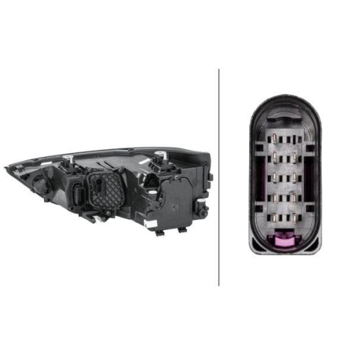 Hauptscheinwerfer Hella 1EG 354 838-021 f&uuml;r Audi Rechts
