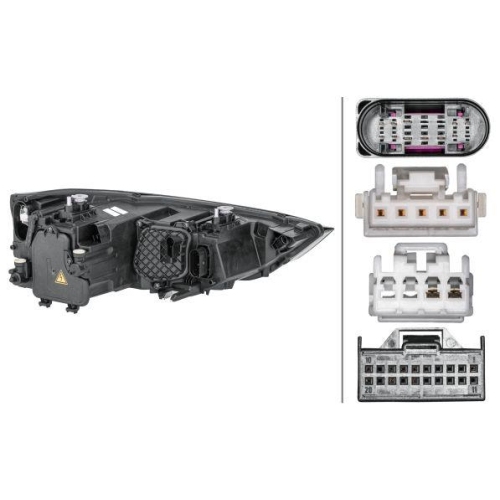 Hauptscheinwerfer Hella 1EL 354 838-051 für Audi Links