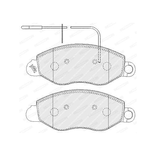 Bremsbelagsatz Scheibenbremse Ferodo FVR1616 Premier Eco Friction f&uuml;r Nissan