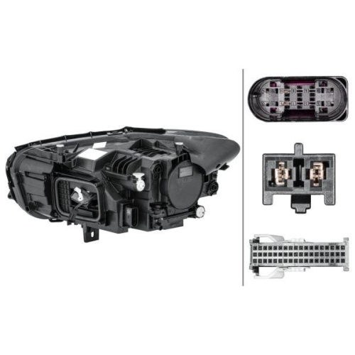 Hauptscheinwerfer Hella 1EX 014 993-561 f&uuml;r Mercedes Benz Mercedes Benz Rechts