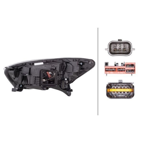 Hauptscheinwerfer Hella 1EX 012 977-621 f&uuml;r Renault Rechts