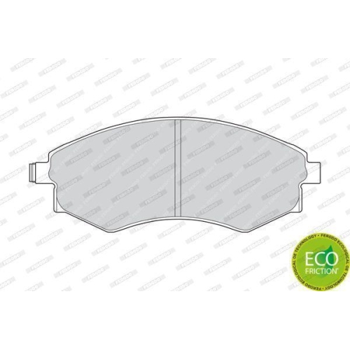 Bremsbelagsatz Scheibenbremse Ferodo FDB600 Premier Eco Friction für Honda Kia