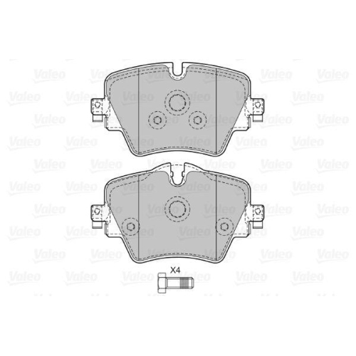 Bremsbelagsatz Scheibenbremse Valeo 601470 für Bmw Toyota Mini Zorzi Cowin