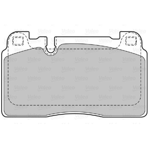 Bremsbelagsatz Scheibenbremse Valeo 601467 f&uuml;r Audi Porsche Vorderachse