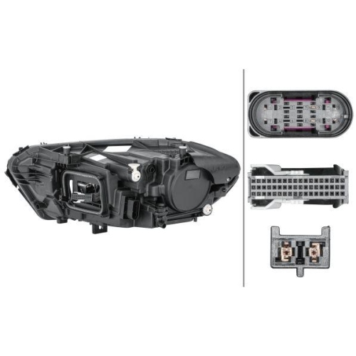Hauptscheinwerfer Hella 1EX 015 091-821 f&uuml;r Mercedes Benz Mercedes Benz Rechts
