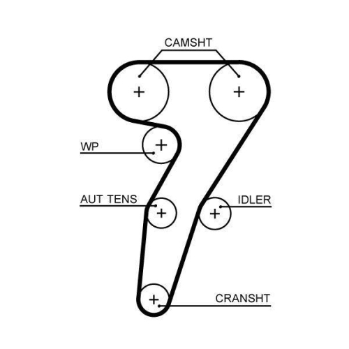 Wasserpumpe + Zahnriemensatz Gates KP15653XS Powergrip&trade; f&uuml;r Alfa Romeo