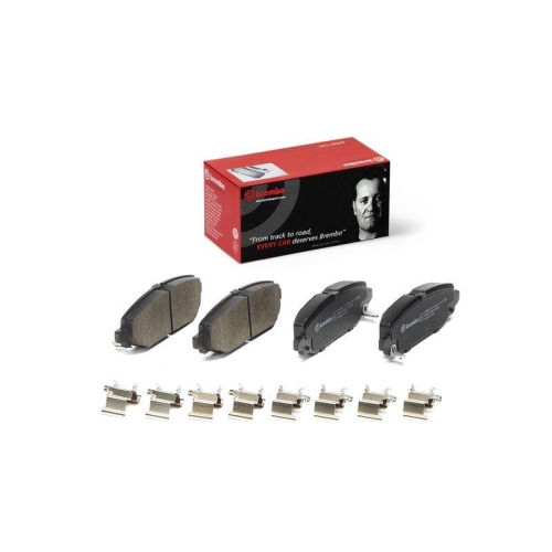 Bremsbelagsatz Scheibenbremse Brembo P37025 Prime Line f&uuml;r Jeep Hinterachse