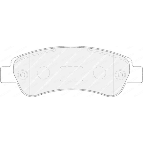 Bremsbelagsatz Scheibenbremse Ferodo FVR1927 Premier Eco Friction f&uuml;r Citro&euml;n