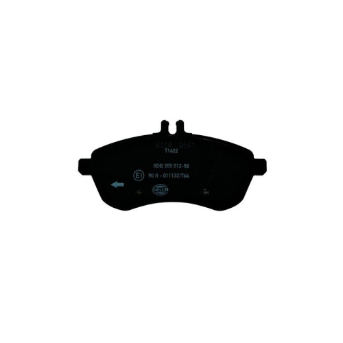 Bremsbelagsatz Scheibenbremse Hella 8DB 355 012-581 f&uuml;r Mercedes Benz Evobus