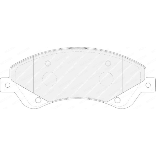 Bremsbelagsatz Scheibenbremse Ferodo FVR1929 Premier Eco Friction f&uuml;r Ford