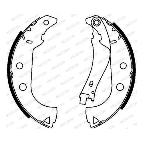 Bremsbackensatz Ferodo FSB675 Premier f&uuml;r Fiat Hinterachse