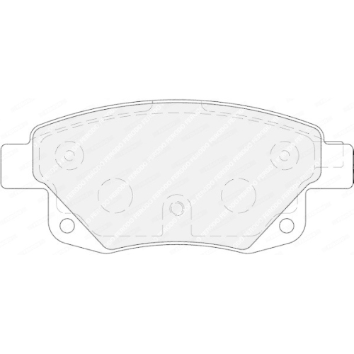 Bremsbelagsatz Scheibenbremse Ferodo FVR1930 Premier Eco Friction f&uuml;r Ford