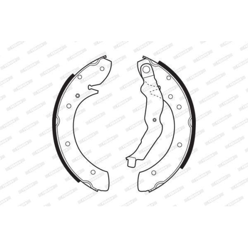Bremsbackensatz Ferodo FSB529 Premier für Citroën Peugeot Renault Hinterachse