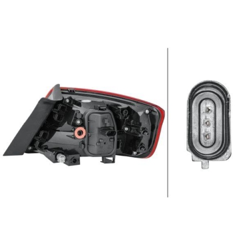 Heckleuchte Hella 2SD 012 838-031 f&uuml;r Audi Links