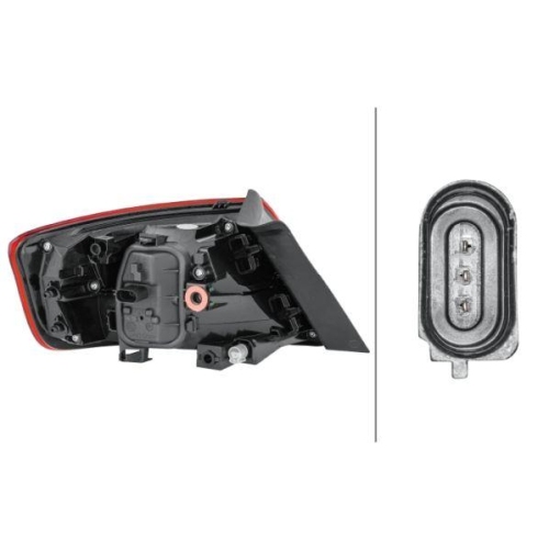 Heckleuchte Hella 2SD 012 838-041 f&uuml;r Audi Rechts
