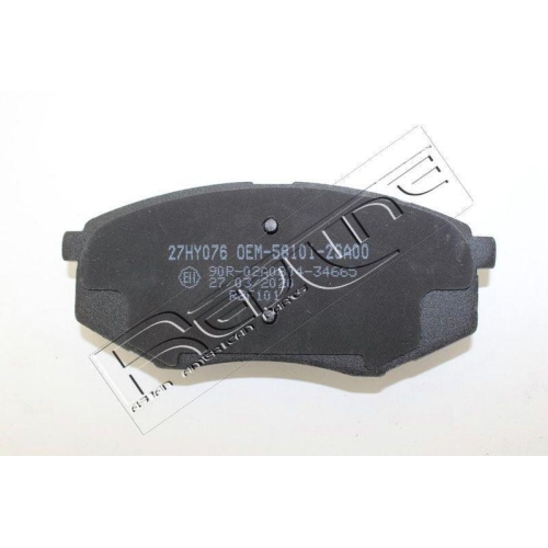 Bremsbelagsatz Scheibenbremse Red-line 27HY076 f&uuml;r Hyundai Kia Vorderachse