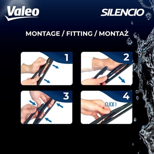Wischblatt Valeo 574601 Silencio Rear f&uuml;r Chrysler Fiat Lancia Jeep Hinten