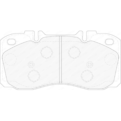 Bremsbelagsatz Scheibenbremse Ferodo FVR4038 Premier Eco Friction für Iveco