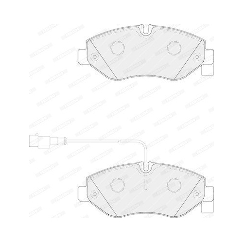 Bremsbelagsatz Scheibenbremse Ferodo FVR4053 Premier f&uuml;r Nissan Renault